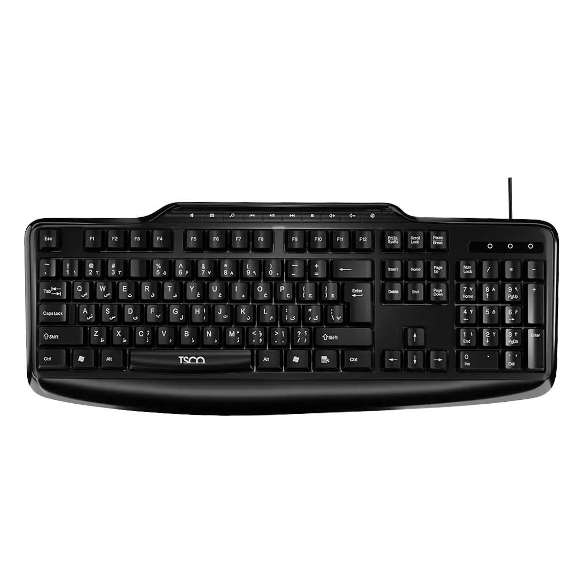 کیبورد با سیم تسکو مدل TSCO TK 8048