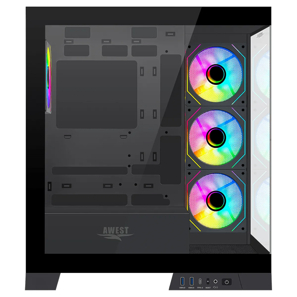 کیس کامپیوتر اوست مدل AWEST GT-AQ16-MB