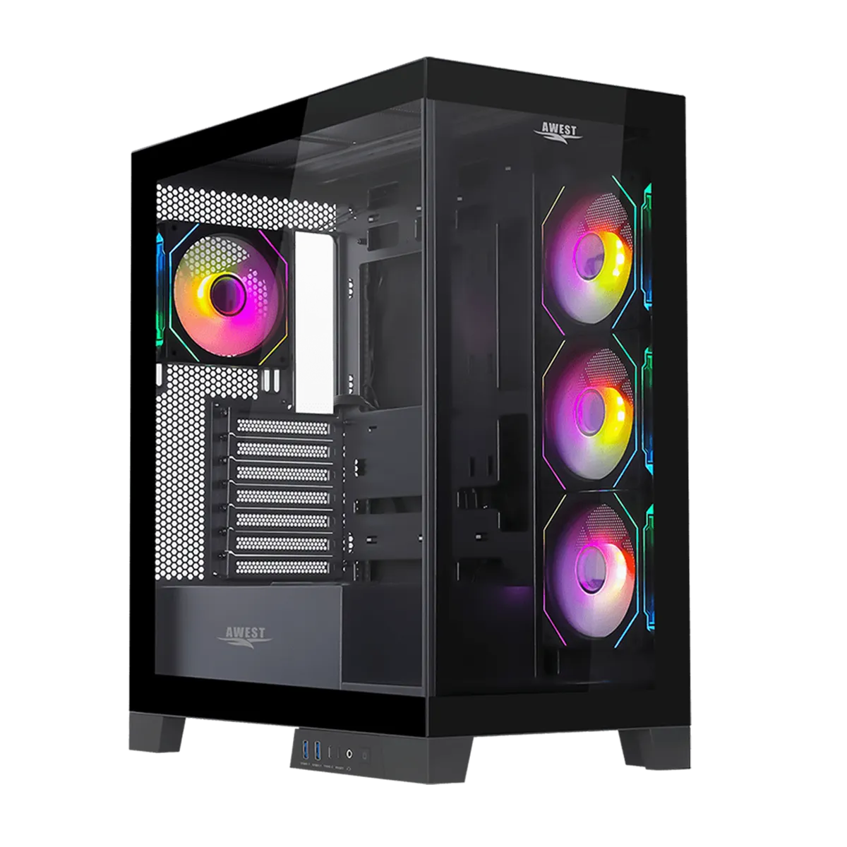کیس کامپیوتر اوست مدل AWEST GT-AQ16-MB