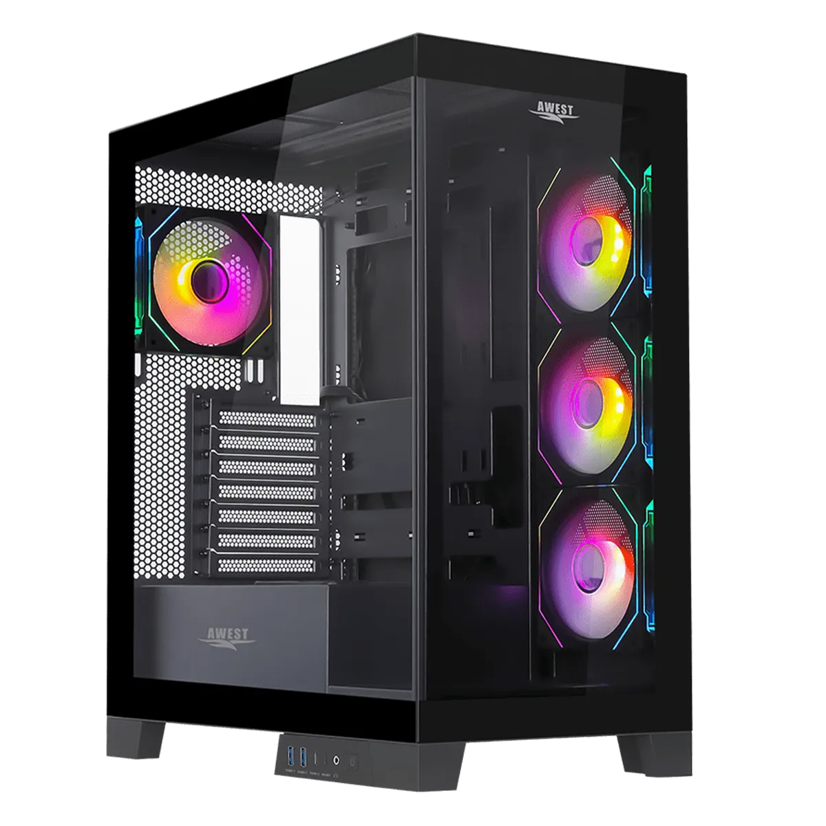 کیس کامپیوتر اوست مدل AWEST GT-AQ16-MB