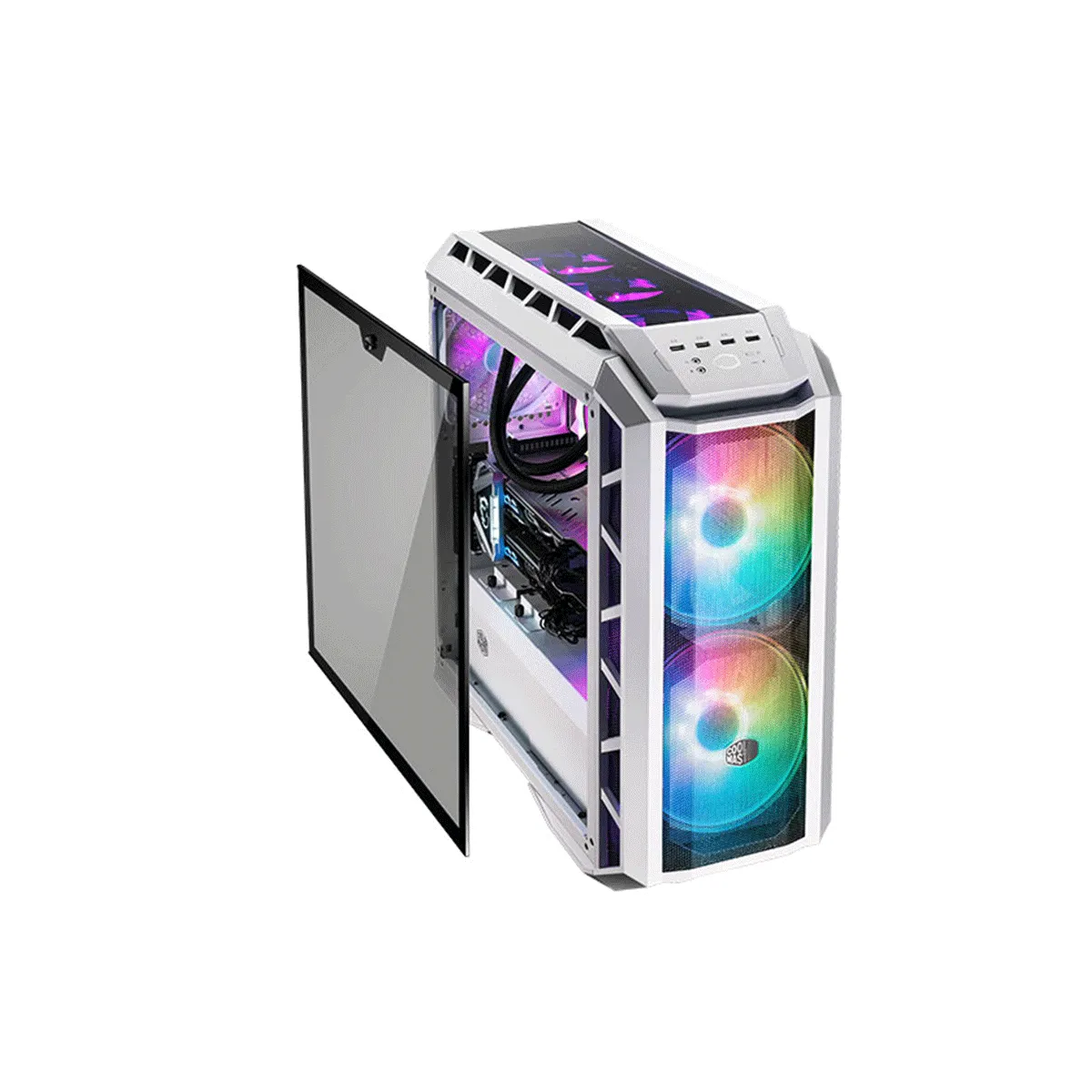 کیس کامپیوتر کولر مستر مدل CoolerMaster MasterCase H500P MESH WHITE ARGB