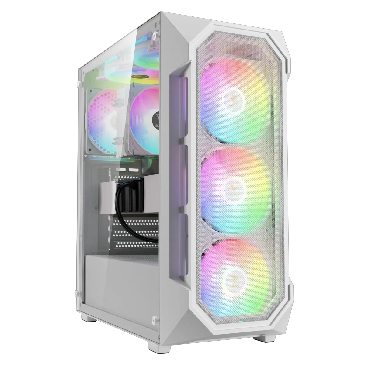 کیس کامپیوتر گیم دیاس مدل GAMDIAS AURA GC1 ELITE WH